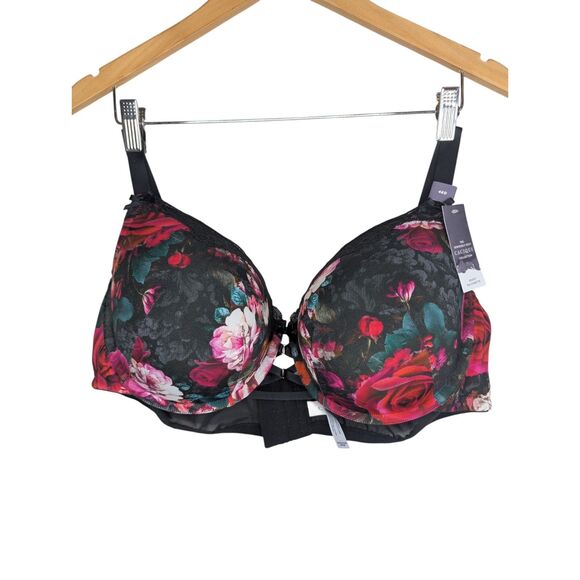 NWT Lane Bryant Boost Balconette Cacique Collection Underwire Bra 46D Floral - Picture 2 of 11